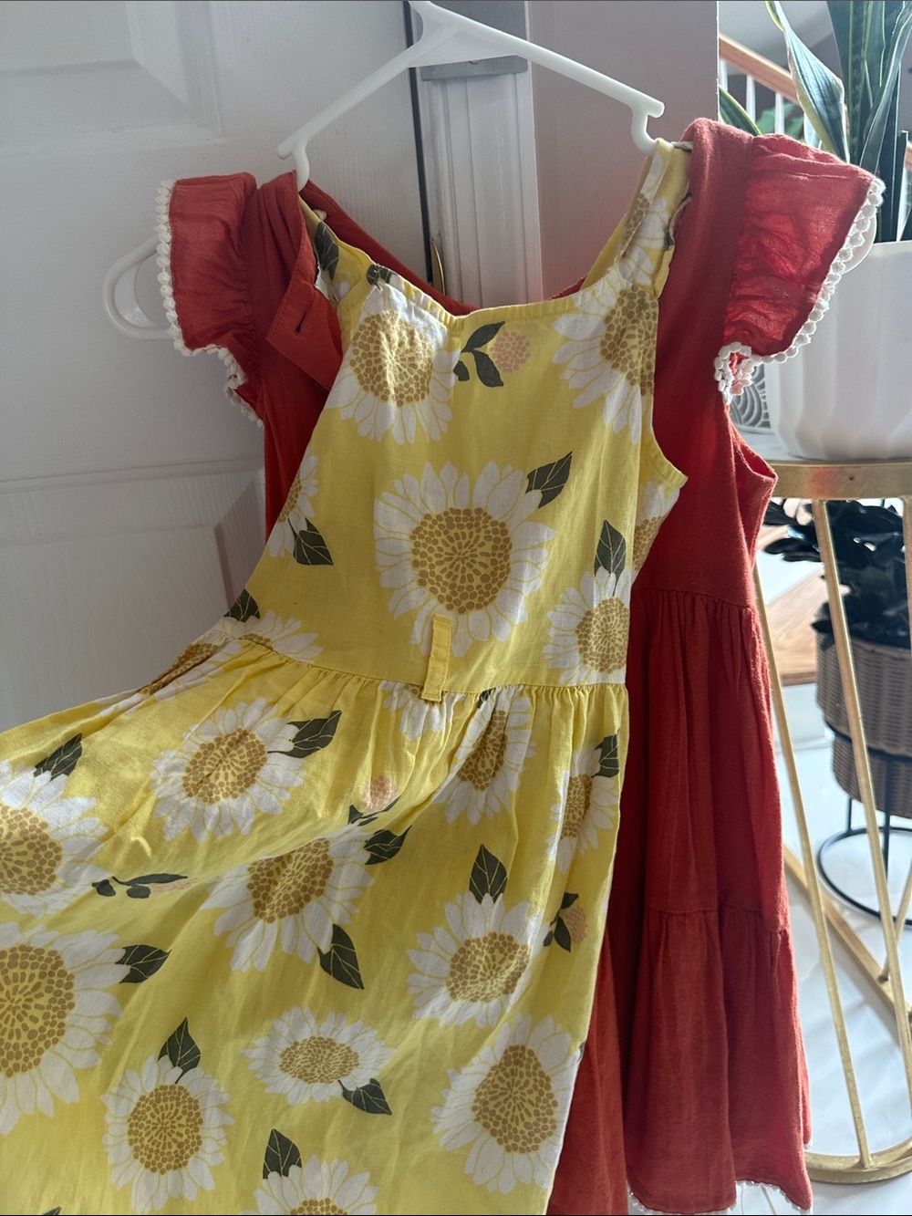 ' Rust Orange and yellow Dress. Two for $10